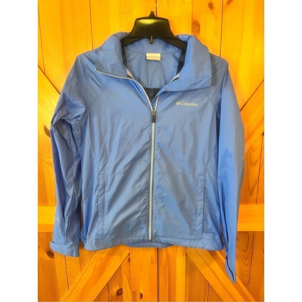 Columbia Full Zip Blue Jacket Coat with Hood RN 69724 CA 05367 Size Medium (3151